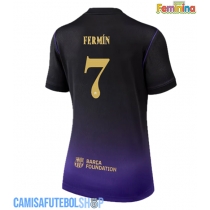 Camisa de time de futebol Barcelona Fermin Lopez #7 Replicas 2º Equipamento Feminina 2026-27 Manga Curta